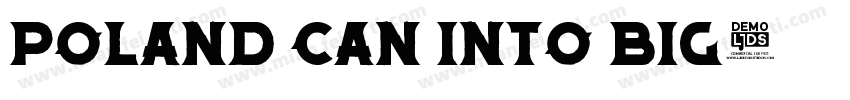 Poland Can Into Big字体转换